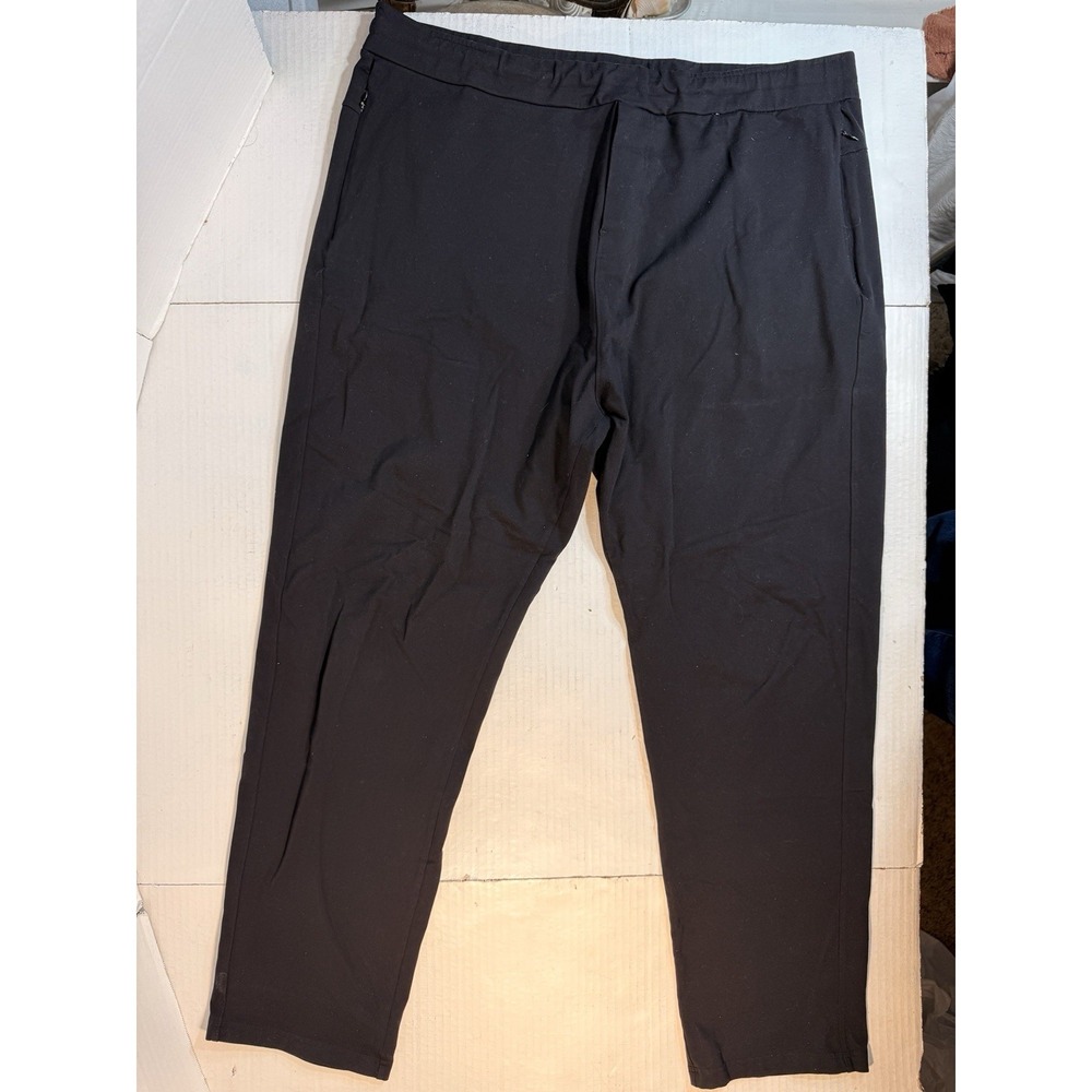 Public Rec GameChanger Pants Men's 44x34 Black Stretch All Day Zip Pocket Golf‎